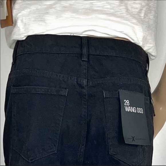 Alexander Wang Black Fade Wang 003 Style Boy Fit Label Sz28 Waist 33” Inseam 30” - Picture 9 of 16